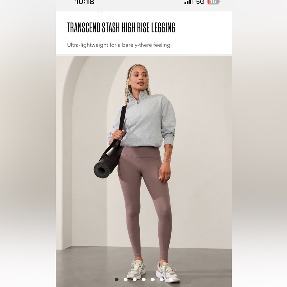 Athleta Transcend Stash Tight
